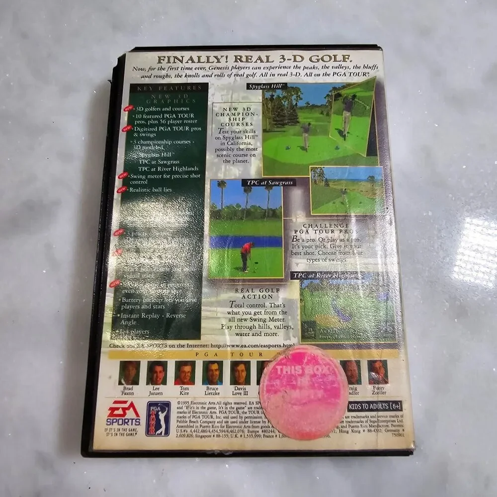 PGA Tour 96 Sega Genesis Boxed Used complete in box